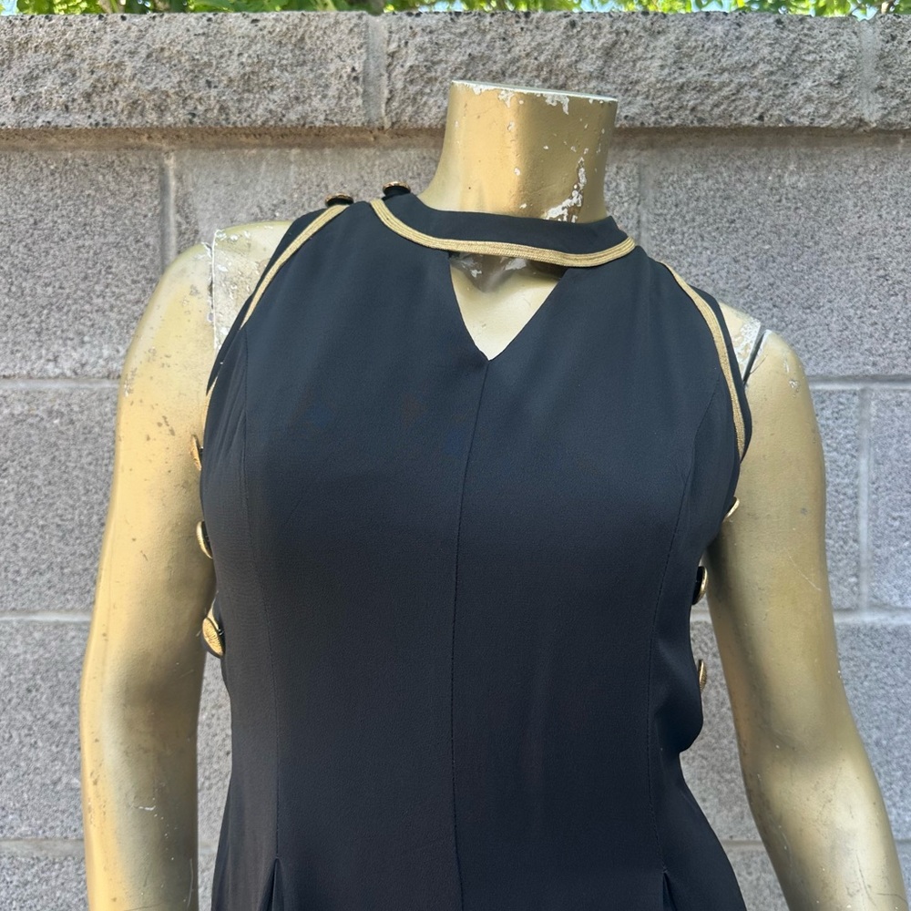 Vintage BB/COLLECTIONS CRISS-CROSS BACK CROPPED Jumpsuit 32” bust, 24” waist - Picture 4 of 13